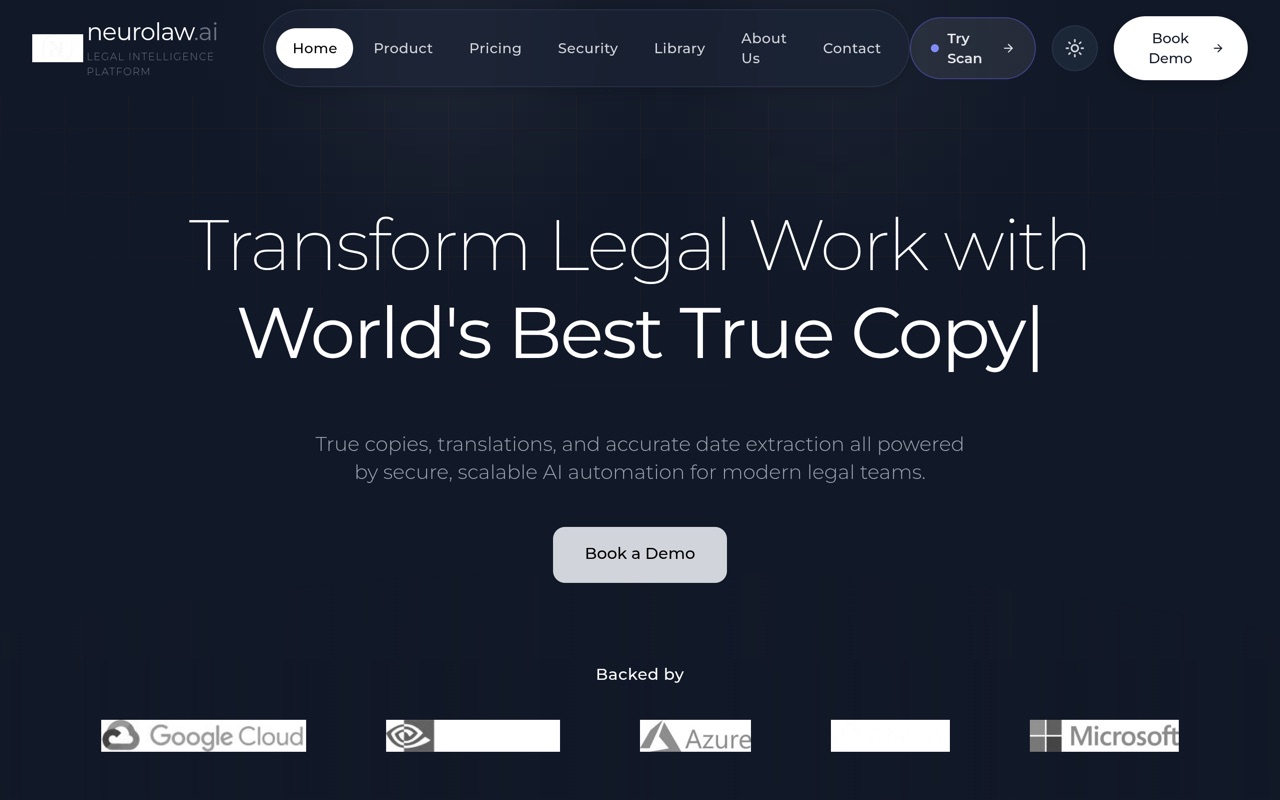 Neurolaw AI website